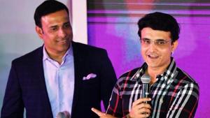A file photo of VVS Laxman (L) and Sourav Ganguly.(Twitter) A file photo of VVS Laxman (L) and Sourav Ganguly.(Twitter)