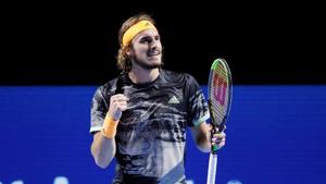 Greece's Stefanos Tsitsipas reacts during his quarter final match against Serbia's Filip Krajinovic.(REUTERS) Greece's Stefanos Tsitsipas reacts during his quarter final match against Serbia's Filip Krajinovic.(REUTERS)