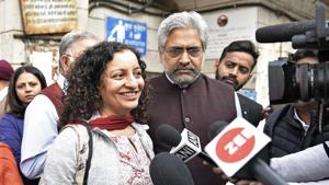 Akbar filed a criminal defamation suit against Ramani last year, after she accused him of alleged misconduct during the job interview that evening, while staying at the Oberoi hotel in Mumbai.(Sanchit Khanna/HT PHOTO) Akbar filed a criminal defamation suit against Ramani last year, after she accused him of alleged misconduct during the job interview that evening, while staying at the Oberoi hotel in Mumbai.(Sanchit Khanna/HT PHOTO)