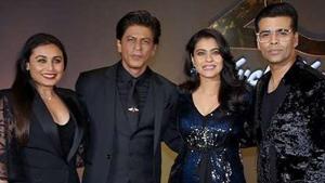 Karan Johar celebrates the 20th anniversary of Kuch Kuch Hota Hai in 2018, with cast members Shah Rukh Khan, Kajol and Rani Mukerji. Karan Johar celebrates the 20th anniversary of Kuch Kuch Hota Hai in 2018, with cast members Shah Rukh Khan, Kajol and Rani Mukerji.