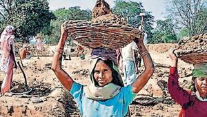The job surge under the scheme has exhausted ~50,000cr of the ~60,000cr allocated to the programme in this year’s budget.(HT File) The job surge under the scheme has exhausted ~50,000cr of the ~60,000cr allocated to the programme in this year’s budget.(HT File)