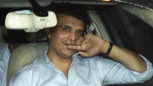 Sourav Ganguly arrives at Cricket Association of Bengal in Kolkata.(PTI) Sourav Ganguly arrives at Cricket Association of Bengal in Kolkata.(PTI)