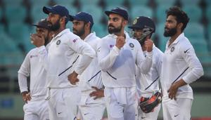 Indian spinner Ravindra Jadeja along with skipper Virat Kohli(PTI) Indian spinner Ravindra Jadeja along with skipper Virat Kohli(PTI)