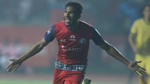Jamshedpur FC defeated Hyderabad FC 3-1.(Twitter) Jamshedpur FC defeated Hyderabad FC 3-1.(Twitter)