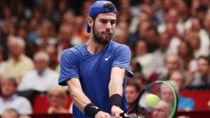 Russia's Karen Khachanov in action.(REUTERS) Russia's Karen Khachanov in action.(REUTERS)