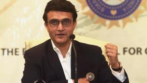 BCCI's new President Saurav Ganguly addresses a press conference.(PTI) BCCI's new President Saurav Ganguly addresses a press conference.(PTI)