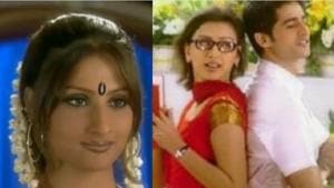 Urvashi Dholakia in a still from Kausatii Zindagii Kay (left), Gauri Pradhan and Hiten Tejwani in a still from Kutumb (right).