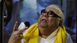 A television series on the life of late DMK patriarch M Karunanidhi will be telecast from Saturday on ‘Kalaignar Seithigal TV’ channel.(PTI File Photo) A television series on the life of late DMK patriarch M Karunanidhi will be telecast from Saturday on ‘Kalaignar Seithigal TV’ channel.(PTI File Photo)