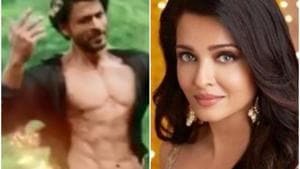 Shah Rukh Khan in a still from a video shared by Salman Khan after he saved Aishwarya Rai’s manager. Shah Rukh Khan in a still from a video shared by Salman Khan after he saved Aishwarya Rai’s manager.