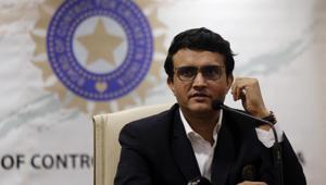 BCCI President Sourav Ganguly attends a press conference after taking charge in Mumbai.(AP) BCCI President Sourav Ganguly attends a press conference after taking charge in Mumbai.(AP)