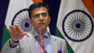 The Foreign Ministry also pointed to comments made by members of European Parliament (MEPs) on conclusion of their Kashmir visit that were largely supportive of Indian line.(Sonu Mehta/HT PHOTO) The Foreign Ministry also pointed to comments made by members of European Parliament (MEPs) on conclusion of their Kashmir visit that were largely supportive of Indian line.(Sonu Mehta/HT PHOTO)