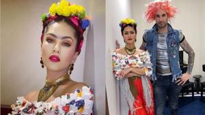 Sunny Leone turned up as Frida Kahlo for the Halloween celebrations on Thursday.