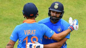 File image of India captain Virat Kohli with Rohit Sharma.(Getty Images) File image of India captain Virat Kohli with Rohit Sharma.(Getty Images)