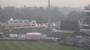 Representative image: Arun Jaitley Stadium covered in thick smog.(AP) Representative image: Arun Jaitley Stadium covered in thick smog.(AP)