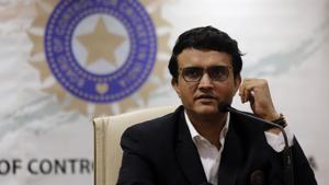 Newly-elected President of the Board of Control for Cricket in India (BCCI) Sourav Ganguly attends a press conference after taking charge in Mumbai, India, Wednesday, Oct. 23, 2019. (AP Photo/Rajanish Kakade)(AP) Newly-elected President of the Board of Control for Cricket in India (BCCI) Sourav Ganguly attends a press conference after taking charge in Mumbai, India, Wednesday, Oct. 23, 2019. (AP Photo/Rajanish Kakade)(AP)