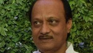Ajit Pawar, who is also the Nationalist Congress Party chief’s nephew, showed reporters the message from Raut which read “Namaskar mi Sanjay Raut. Jai Maharashtra”.(Anshuman Poyrekar/HT Photo) Ajit Pawar, who is also the Nationalist Congress Party chief’s nephew, showed reporters the message from Raut which read “Namaskar mi Sanjay Raut. Jai Maharashtra”.(Anshuman Poyrekar/HT Photo)