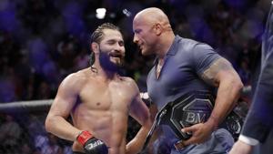 Jorge Masvidal with Dwayne Jorge Masvidal with Dwayne