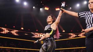 A file photo of WWE wrestler Io Shirai.(WWE) A file photo of WWE wrestler Io Shirai.(WWE)