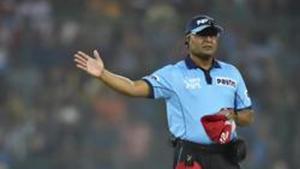 New Delhi: Umpire giving no ball signal during the Indian Premier League.(PTI) New Delhi: Umpire giving no ball signal during the Indian Premier League.(PTI)