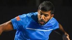 Tennis player Rohan Bopanna during a match against Leander Paes and Reyes Varela.(PTI) Tennis player Rohan Bopanna during a match against Leander Paes and Reyes Varela.(PTI)