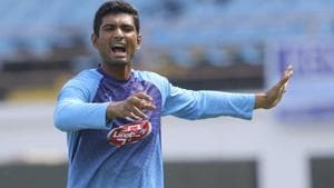 Bangladeshi cricket captain Mahmudullah attends a practice session.(AP) Bangladeshi cricket captain Mahmudullah attends a practice session.(AP)