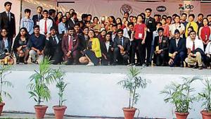 Salwan Public school in Delhi organises Model United Nations conference.(HT) Salwan Public school in Delhi organises Model United Nations conference.(HT)