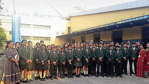 Students of GS Shetty International School in Bhandup.(HT) Students of GS Shetty International School in Bhandup.(HT)