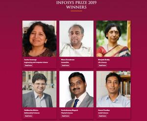 Winners of the Infosys Prize 2019.(www.infosys-science-foundation.com) Winners of the Infosys Prize 2019.(www.infosys-science-foundation.com)