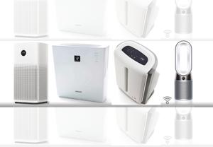 (From left) Xiaomi, Sharp, Amway Atmosphere-Mini and Dyson air purifers (From left) Xiaomi, Sharp, Amway Atmosphere-Mini and Dyson air purifers