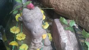 The sculptures were discovered by miners while digging sand on the banks of Yamuna river in Karnal’s Faridapur village on the intervening night of November 2 -3.(HT Photo) The sculptures were discovered by miners while digging sand on the banks of Yamuna river in Karnal’s Faridapur village on the intervening night of November 2 -3.(HT Photo)
