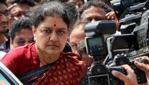 Former chief minister J Jayalalithaa’s close aide, VK Sasikala(PTI file photo) Former chief minister J Jayalalithaa’s close aide, VK Sasikala(PTI file photo)