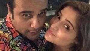 Krushna Abhishek poses with sister Arti Singh. Krushna Abhishek poses with sister Arti Singh.