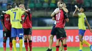 Kerala Blasters and Odisha FC played out a draw.(Twitter) Kerala Blasters and Odisha FC played out a draw.(Twitter)
