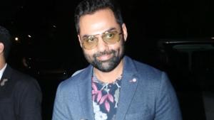 Actor Abhay Deol arrives at a film screening.(IANS)
