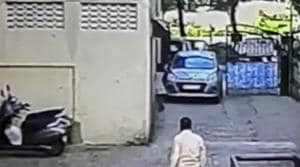The driver said he accidentally hit the accelerator, instead of the brakes, when he saw the girl.(CCTV grab) The driver said he accidentally hit the accelerator, instead of the brakes, when he saw the girl.(CCTV grab)