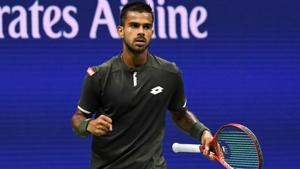 A file photo of Sumit Nagal.(USA Today Sports) A file photo of Sumit Nagal.(USA Today Sports)