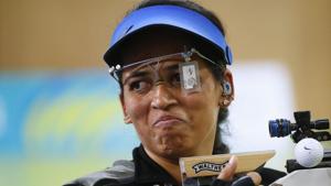 File photo of Tejaswini Sawant.(Reuters) File photo of Tejaswini Sawant.(Reuters)