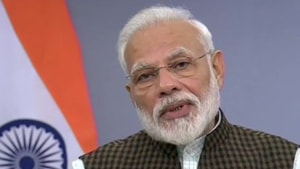 Narendra Modi addressing the nation. (ANI photo) Narendra Modi addressing the nation. (ANI photo)