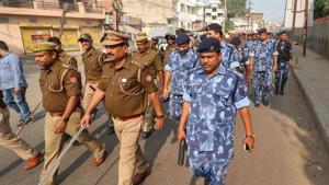 As the bench dismissed the decades-old claim of the Muslim side on the disputed site and ordered the setting up of a trust to build a temple, the BJP’s “Mandir wahin banega” slogan seems to be coming true.(PTI) As the bench dismissed the decades-old claim of the Muslim side on the disputed site and ordered the setting up of a trust to build a temple, the BJP’s “Mandir wahin banega” slogan seems to be coming true.(PTI)