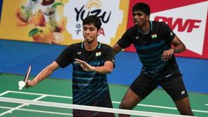 Satwiksairaj Rankireddy and Chirag Shetty duringthe BCA Indonesia Open Super Series Premier 2017.(Getty Images) Satwiksairaj Rankireddy and Chirag Shetty duringthe BCA Indonesia Open Super Series Premier 2017.(Getty Images)