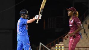Shafali Verma scored a half century.(BCCI Women/Twitter) Shafali Verma scored a half century.(BCCI Women/Twitter)