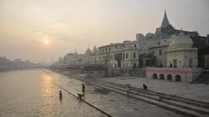 A sunrise view from Ram Ki Pedi, at Ayodhya. The apex court cleared the way for the construction of a Ram Temple at the disputed site at Ayodhya(Deepak Gupta/HT Photo) A sunrise view from Ram Ki Pedi, at Ayodhya. The apex court cleared the way for the construction of a Ram Temple at the disputed site at Ayodhya(Deepak Gupta/HT Photo)