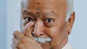 As the Supreme Court announced its verdict on the Ramjanamabhoomi-Babri Masjid title suit, Rashtriya Swayamsevak Sangh (RSS) chief, Mohan Bhagwat, welcomed the decision.(Reuters image) As the Supreme Court announced its verdict on the Ramjanamabhoomi-Babri Masjid title suit, Rashtriya Swayamsevak Sangh (RSS) chief, Mohan Bhagwat, welcomed the decision.(Reuters image)