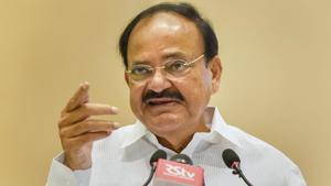 Vice President Naidu was addressing an event organised by the RSS-linked Sanskrit Bharati.(PTI file) Vice President Naidu was addressing an event organised by the RSS-linked Sanskrit Bharati.(PTI file)