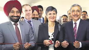 (From left) CU chancellor Satnam Singh Sandhu, Australian high commissioner Harinder Sidhu, V-C of University of Canberra Deep Saini inaugurating the Indo-Australian Centre for Advanced Studies at Chandigarh University on Monday.(HT PHOTO) (From left) CU chancellor Satnam Singh Sandhu, Australian high commissioner Harinder Sidhu, V-C of University of Canberra Deep Saini inaugurating the Indo-Australian Centre for Advanced Studies at Chandigarh University on Monday.(HT PHOTO)