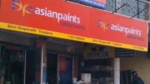 Asian Paints Ltd.’s price-to-earnings ratio of 80.1 makes it the highest valued on the S&P BSE Sensex Index.(HT Photo)