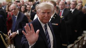 US President Donald Trump placed the Islamic State group’s new chief in the crosshairs Monday.(AP File Photo) US President Donald Trump placed the Islamic State group’s new chief in the crosshairs Monday.(AP File Photo)