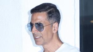Actor Akshay Kumar at a party organised to celebrate the success of his film Housefull 4.(IANS) Actor Akshay Kumar at a party organised to celebrate the success of his film Housefull 4.(IANS)