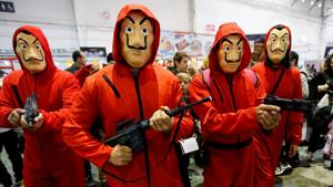 Participants wearing cosplay costumes attend the 6th Hero Festival in Marseille, France. (REUTERS) Participants wearing cosplay costumes attend the 6th Hero Festival in Marseille, France. (REUTERS)
