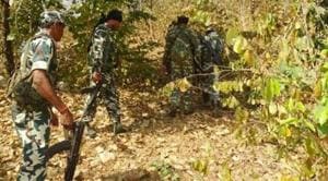 A total of 400 jawans of the district reserve guard (DRG) and special task forces (STF) are deployed in the camp and another 150 were placed as reinforcements in Aranpur camp, which is 10 km from Potaali camp.(HT FILE PHOTO.) A total of 400 jawans of the district reserve guard (DRG) and special task forces (STF) are deployed in the camp and another 150 were placed as reinforcements in Aranpur camp, which is 10 km from Potaali camp.(HT FILE PHOTO.)